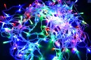 Светодиодная гирлянда "бахрома" Разноцветная 3 x 0,6м Мерцание